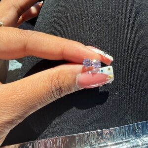 Elegant Purple Stud Earrings